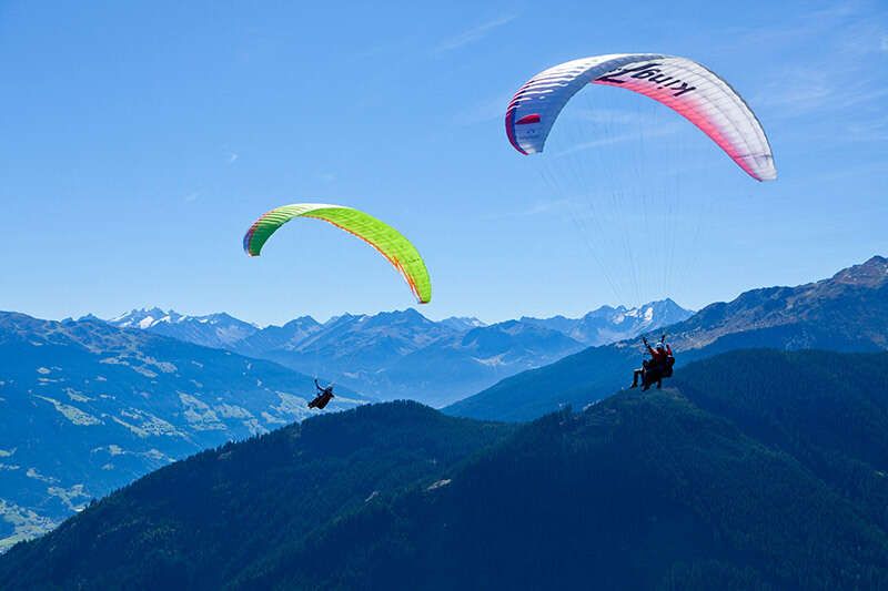 Paragleiten im Zillertal in Tirol