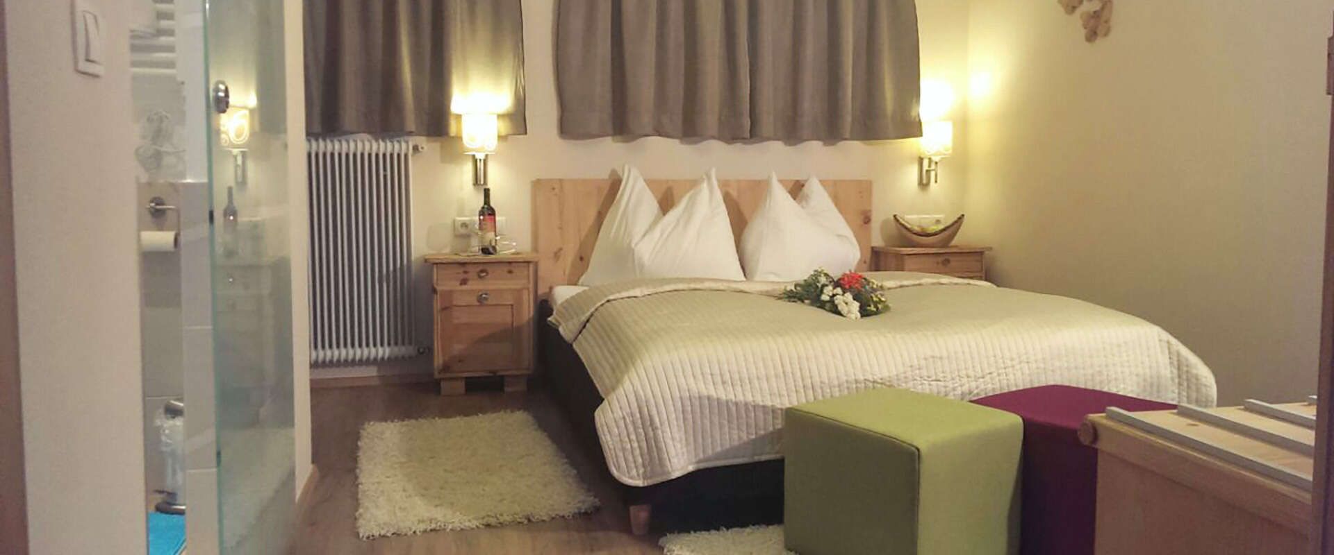 Liebevoll eingerichtete Zimmer im Gästehaus die Geislerin im Zillertal